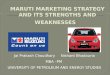 Maruti Suzuki Market Strategy