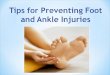 Tips for preventing foot and ankle injuries
