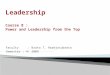 8. Power and Leadership From the Top
