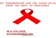 aids seminar conducted by M A College