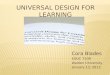 UDL Presentation EDUC 7109