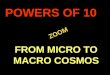 Amazing trip of Universe-from Micro to Macro Cosmos