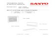 Air Conditioning Sanyo Service Manual SAP FR99E FTR129E