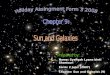 Science Form 3 - Chapter 9 ( Sun and Galaxies )