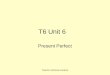 T6 Unit 6 Present Perfect