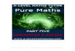 E-Book 'Pure Maths Part Five - Sequences & Series' from A-level Maths Tutor