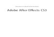 Adobe After Effects CS3 Classroom in a Book
