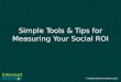 Simple Tools & Tips for Measuring Social ROI