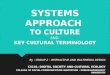 Systems Approach to Culture