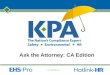 Ask the Attorney: CA Edition