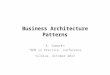 Business Architecture Patterns (BPM in Practice conference)
