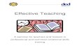 Effective Teaching Handout