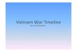 Microsoft Power Point - Vietnam War Timeline