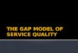 The Gap Model of Service Quality