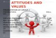 Attitudes and values