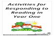 Activities for Responding to Reading in Year 1