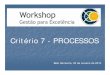 Workshop Gestão de Processos 2013