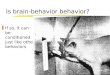 Is brain behavior