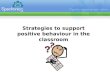 Strategies to Support Positive Behaviour in the Classroom