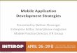Mobile application development strategies