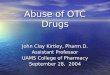 Abuse of OTC Drugs