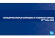 Developing People Managers at American Express
