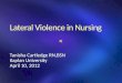 Lateral violence in nursing