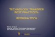 Technology Transfer Best Practices - Georgia Tech