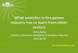 What analytics in the games industry can learn from other sectors