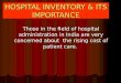 Hospital Inventory & Its Importance