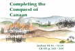 Completing the Conquest of Canaan
