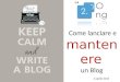 Come lanciare e mantenere un blog