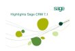 SageCRM 7.1 Highlights