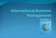 International Business management2