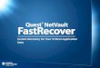 Quest NetVault FastRecover Continuous Data Protection (CDP)