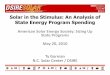 IREC/NCSC/DSIRE: Solar in the stimulus: analysis of state energy program spending