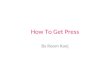 [PDS] How to Get Press - Reem Kanj