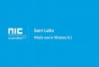 Sami laiho - What's new in windows 8.1