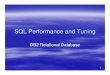 SQL Performance and Tuning SQL Performance and Tuning