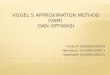 Vogel’S Approximation Method (Vam)