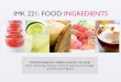 Introduction to Food Ingredients