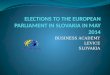 Elections to the european parliament in slovakia in