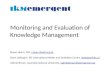 Monitoring And Evaluation Of Knowledge Management   Elb