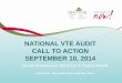 Canadian VTE Audit - Information Call