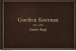 Author Study   Gordan Korman