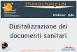 Gestione e conservazione dei documenti sanitari digitalizzati