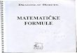 Dragoslav Herceg - Matematicke formule