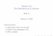 Lesson 6: The derivative as a function