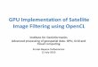 Gpu implementation of satellite image filtering