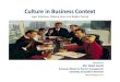 Culture In Business Context